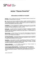 Les Classes Ouvertes sont lancées