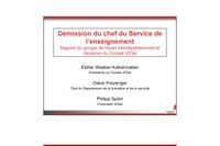 Rapport Spörri  et suite de la démission de Jean-Marie Cleusix