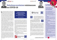 Solutions scolaires valaisannes au COVID-19