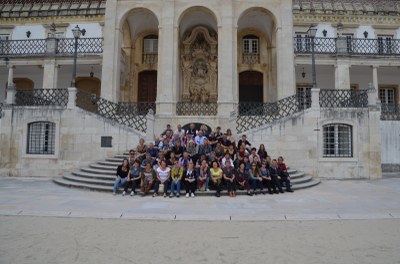 8. Photo de groupe à l'Université de Coimbra
