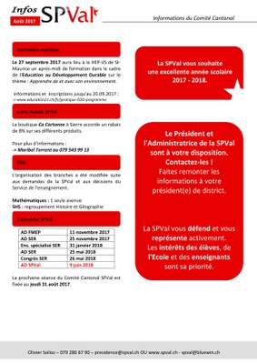 Bulletin infos SPVal août 2017 verso