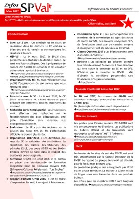 Bulletin infos SPVal de mars 2017 recto