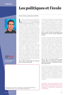 Educateur SPVal octobre 2016