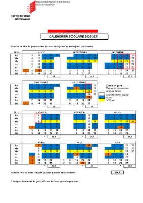 Plan scolarité 20-21