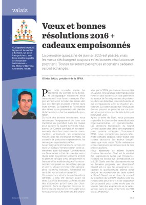 Vœux et bonnes résolutions 2016 + Cadeaux empoisonnés 